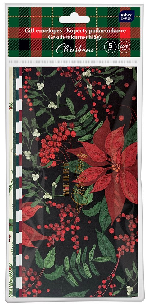 Koperta prezentowa BN 110x220 5 szt. Interdruk