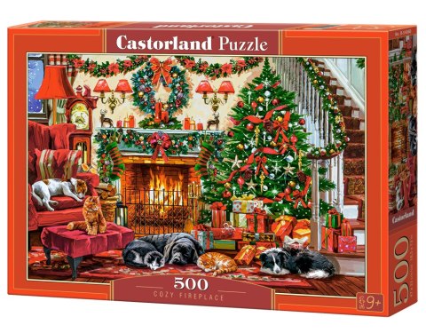 PUZZLE 500EL CASTORLAND COZY FIREPLACE PUD16