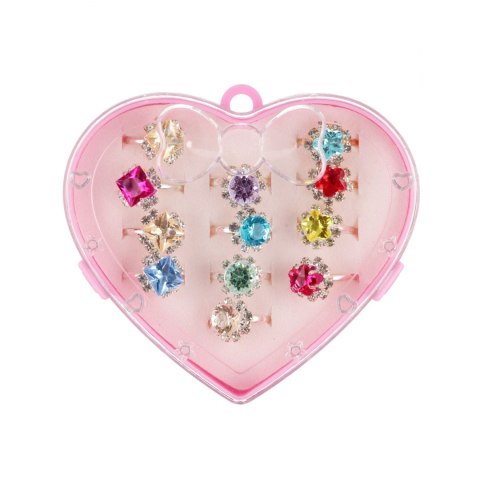 Pierścionek 12szt w etui mix MEGA CREATIVE 568670