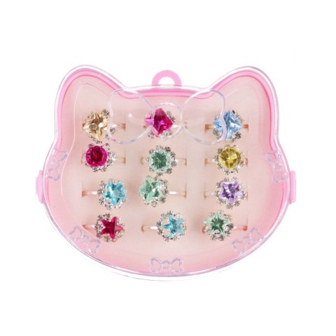 Pierścionek 12szt w etui mix MEGA CREATIVE 568670