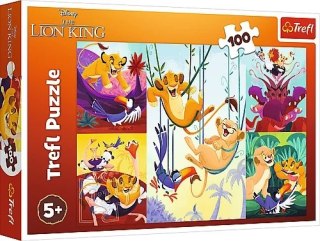 Puzzle 100 elementów Dzielny Król Lew Disney TREFL 16478 TR