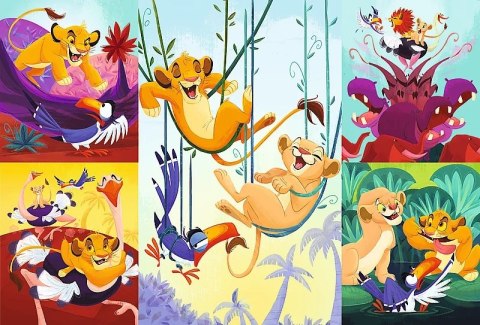 Puzzle 100 elementów Dzielny Król Lew Disney TREFL 16478 TR