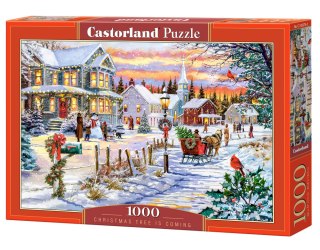 Puzzle 1000 el. Christmas Tree is Coming CASTORLAND C-105274