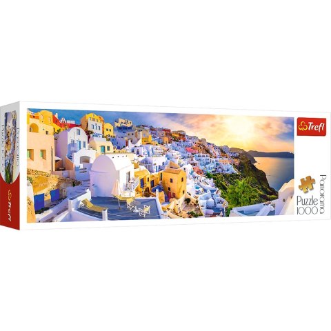 Puzzle 1000 elementów Zachód na Santorini Panorama TREFL 29054 TR
