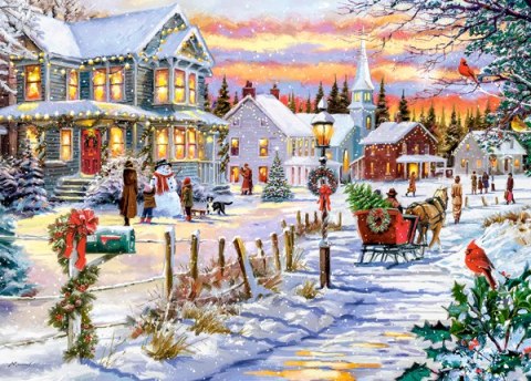 Puzzle 180 el. Christmas Tree is Coming CASTORLAND B-018550