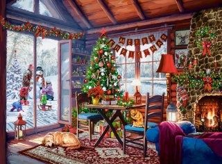 Puzzle 2000 el. Christmas Cottage CASTORLAND C-200962