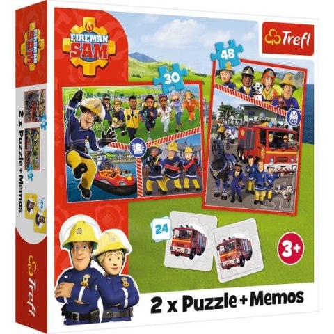 Puzzle 2w1 Memos Drużyna Strażaka Sama PUD TREFL 93334 TR