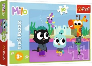 Puzzle 30 elementów Kotek Milo Planeta Milo TREFL 18310 TR