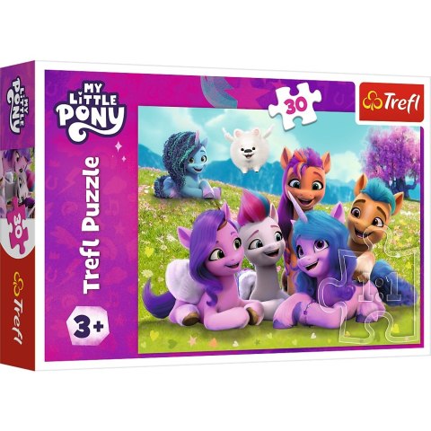 Puzzle 30 elementów Przyjacielskie Koniki Pony TREFL 18299 TR