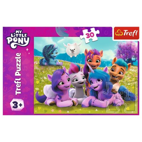 Puzzle 30 elementów Przyjacielskie Koniki Pony TREFL 18299 TR