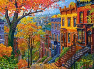 Puzzle 3000 el. Autumn City Hill CASTORLAND C-300709-2