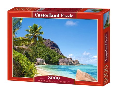 Puzzle 3000 elementów Tropical Beach, Seychelles CASTORLAND C-300228