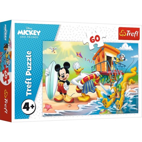 Puzzle 60 elementów Ciekawy dzień Mikiego TREFL 17359 TR