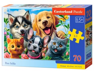 Puzzle 70 el. Pets Selfie CASTORLAND B-070220