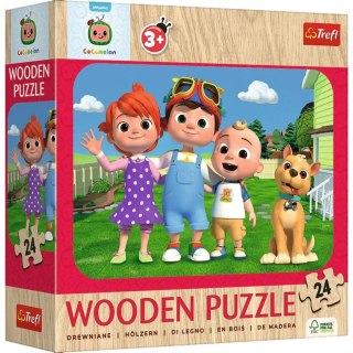 Puzzle drewniane 24el Wesoly Cocomeleon TREFL 20267 TR
