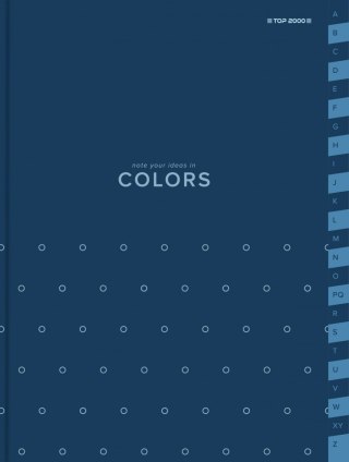 Skorowidz A5 Top 2000 COLORS 96 kartek w kratkę, Niebieski