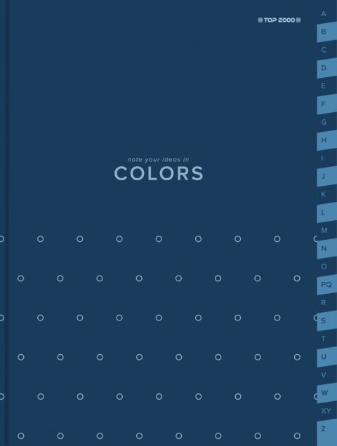 Skorowidz A5 Top 2000 COLORS 96 kartek w kratkę, Niebieski