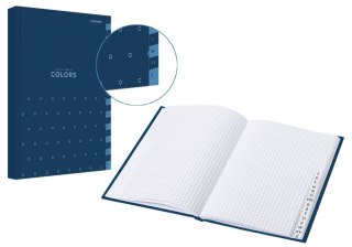 Skorowidz A5 Top 2000 COLORS 96 kartek w kratkę, Niebieski