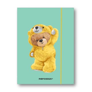 TECZKA Z GUMKA PAP A4 TEDDIES&MIS W DRESIKU A 10