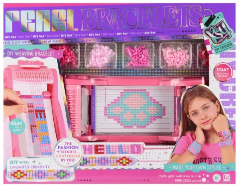 Zestaw kreatywny maszynka do tworzenia bransoletek MEGA CREATIVE 568647