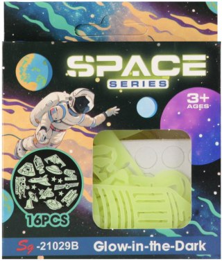 Dekoracja ścienna fluo Gwiazdy/Ufo MEGA CREATIVE 570934