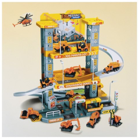 Parking Budowa z akcesoriami metalowy MEGA CREATIVE 571411