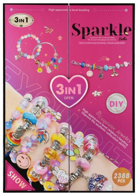 Zestaw piękności 3w1 Szkatułka z biżuterią mix MEGA CREATIVE 571473