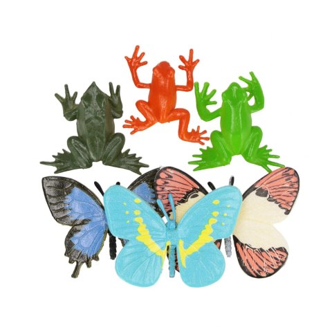 Zwierzęta Motyle/Żaby 6szt mix MEGA CREATIVE 571513