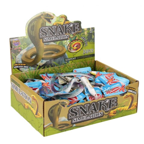 Zwierzęta gumowe Wąż 70cm mix MEGA CREATIVE 571184