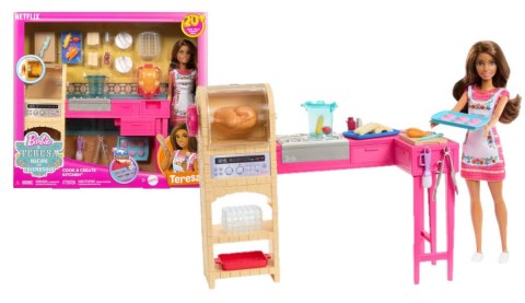 Barbie Kuchnia Teresy Zestaw i lalka Przepis na przyjaźń JCT06