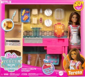 Barbie Kuchnia Teresy Zestaw i lalka Przepis na przyjaźń JCT06