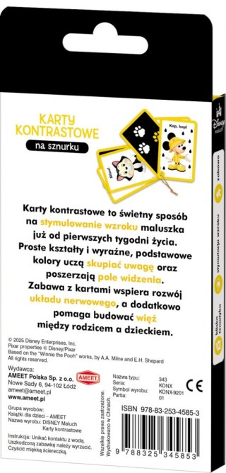 DISNEY MALUCH. KARTY KONTRASTOWE