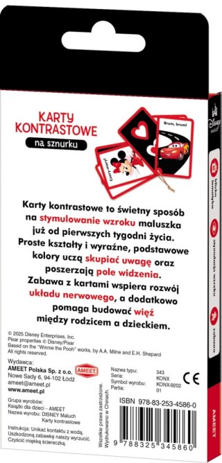 DISNEY MALUCH. KARTY KONTRASTOWE