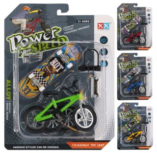 Deskorolka do skręcania plus rower metalowa z akcesoriami mix MEGA CREATIVE