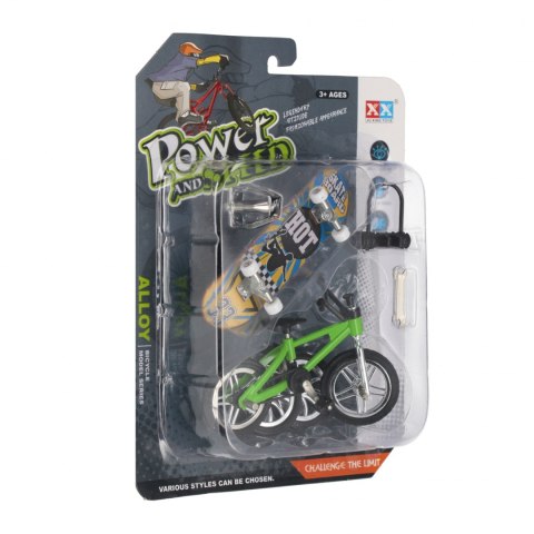 Deskorolka do skręcania plus rower metalowa z akcesoriami mix MEGA CREATIVE