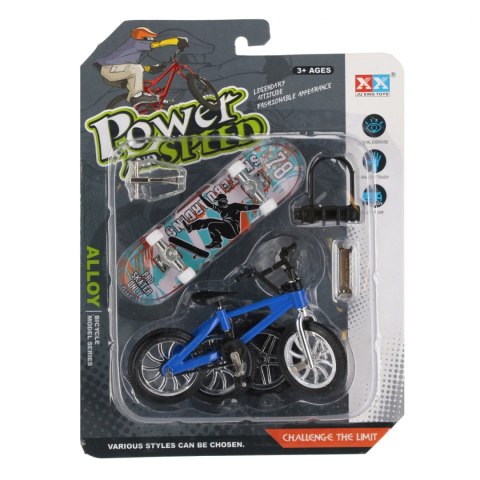 Deskorolka do skręcania plus rower metalowa z akcesoriami mix MEGA CREATIVE
