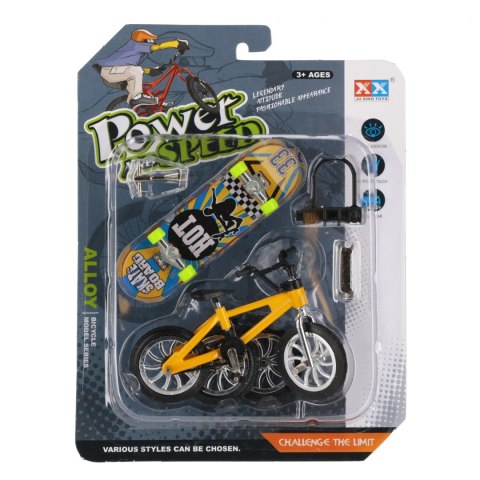 Deskorolka do skręcania plus rower metalowa z akcesoriami mix MEGA CREATIVE