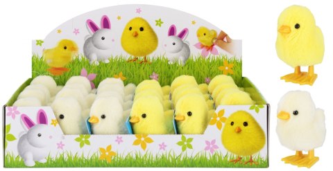 Zabawka nakręcana Kurczak pluszowy 8cm mix MEGA CREATIVE 572061