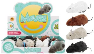 Zabawka nakręcana Mysz pluszowa 17cm mix MEGA CREATIVE 572064