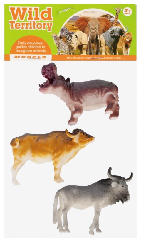 Zwierzęta Dzikie figurki 3 szt. MEGA CREATIVE 572084