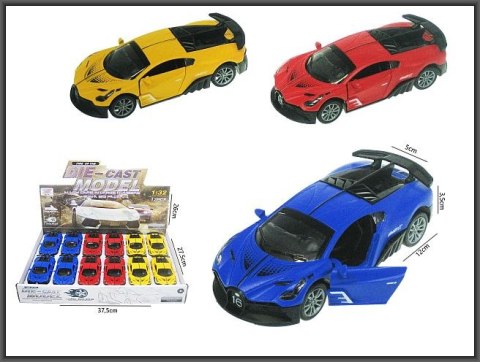 AUTO OSOB MET P/B 12CM MIX3 DISPL 12/144