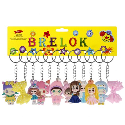 BRELOK GUM LALKA/KOKARD 5,5CM PBH OP12SZT