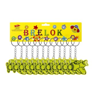 BRELOK ODBLASK SAMOLOT 6CM PBH OP12SZT