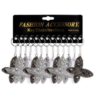 Brelok brokatowy 5 cm Motyl op.12 szt.