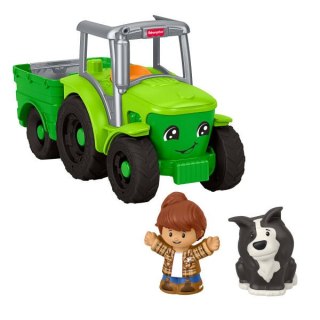 Fisher-Price Little People Traktor Muzyczny pojazd do zabawy i popychania JGX12 WB2