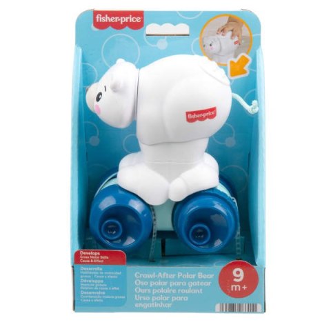 Fisher-Price Miś polarny Raczkuj za mną Zabawka do nauki raczkowania JDL63 WB2