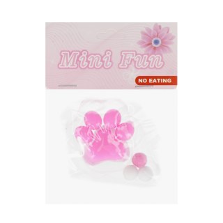 Gniotek Łapka antystresowa przezroczysta kuleczki 9x13 A 12 D45162