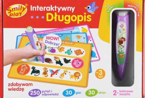 Gra interaktywna długopis B/O wiedza SMILY PLAY SP98305AN