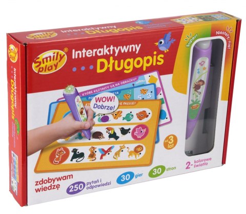 Gra interaktywna długopis B/O wiedza SMILY PLAY SP98305AN