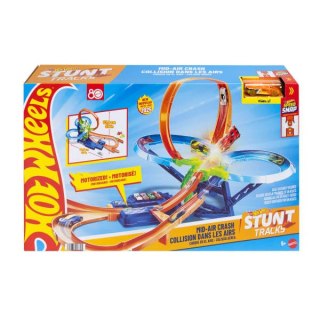 Hot Wheels The Hot Ones Powietrzna kraksa Zestaw, tor wyścigowy JFD12 WB2